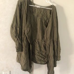Women’s navy green cardigan